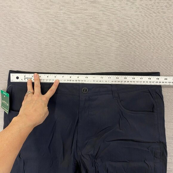 Orvis Fleece Lined Tech Pants Mens 38 x 30 Black Water Repellent Insulated - Picture 10 of 16